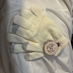 2 PACK NWT Sonoma white and grey touchscreen winter gloves